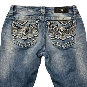 MISS ME Women’s‎ Signature Skinny Embellished Gypsy Jeans 26